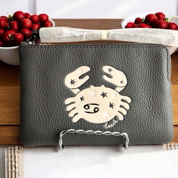 🆕 Coach Cancer Corner Zip Wristlet LAST ONE - Picture 1 of 6
